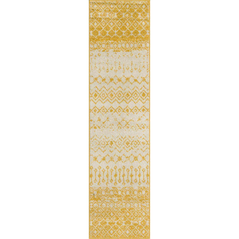 Abstract Indoor Rug, Runner 2' x 8'