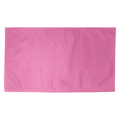 Tapis de zone rose en treillis hexagonale Avicia