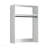 White Wall Mounted Wood Closet System