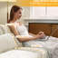 Trois places en tissu de chenille beige, 3 coussins entièrement compressés, conception ergonomique, beige facile à installer avec le matériau, dossier amovible-1853029632