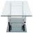 Rectangular U-Shaped Glass Top Coffee Table