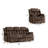 2 - Piece Modern Microfiber Upholstered Manual Reclining Living Room Sets