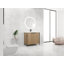 Meuble-lavabo sur pied 36 po avec lavabo en résine et 2 portes d'armoire à fermeture en douceur (emballage KD)