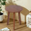 Tables de bout Modern, table d'appoint ronde en bois d'hévéa massif pour la maison