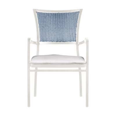 Fauteuil Aire - Craie et chambray