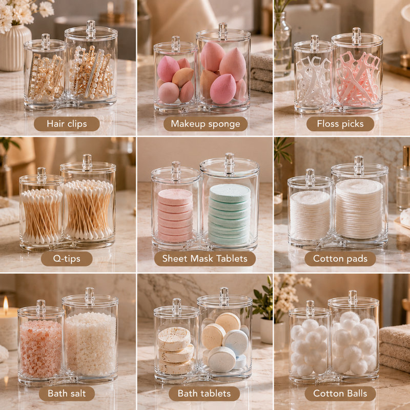 Organisateur de maquillage en acrylique Messerly