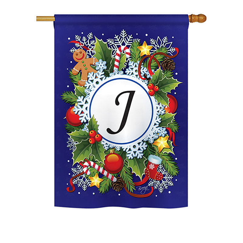 Double Sided Polyester House Flag, 18.5" H x 13" W, J