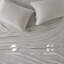 Draps en tricot de mélange de coton - sommeil confortable toutes saisons, 50%, pour matelas jusqu'à 16 po, 1 drap plat, 2 taies d'oreiller ajustées, lavable à la machine, gris ultra confortable-122454329-122454334