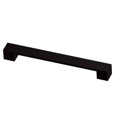 7-9/16" Stratford Square Pull Flat Black