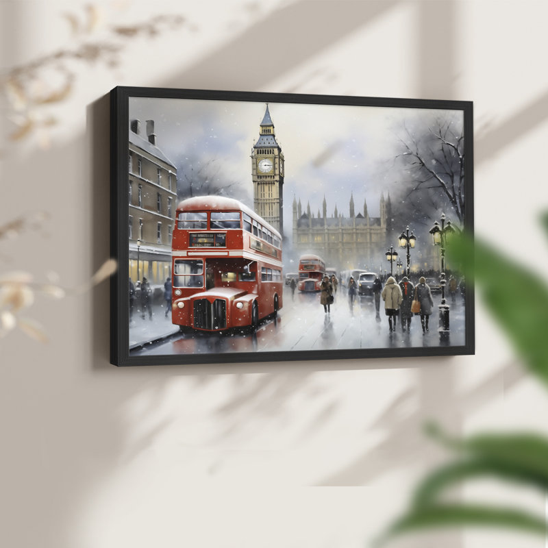 «Chirstmas Art» - CEC XXVII - Reproduction encadrée - Restickable, Noir, noir, noir, noir, H 16 po x l 20 po