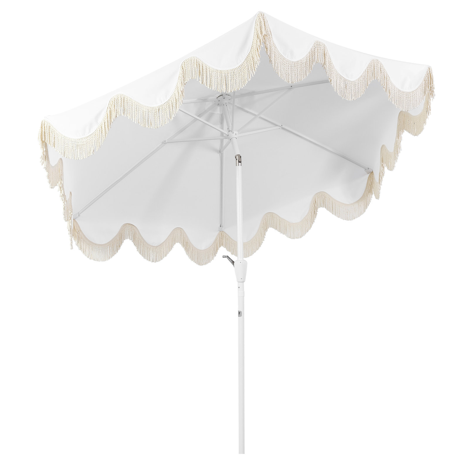 Teretha 9' Market Umbrella, White, White