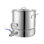 Bouilloire en acier inoxydable, cafetière de 16 gallons, fond à trois épaisseurs pour la bière, marmite de bouilloire, fournitures de brassage domestique, couvercle, poignée, thermomètre, robinet à boisseau sphérique, filtre, plateau de filtre