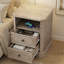 Table de chevet 24 po avec station de charge et tablette de rangement ouverte 24 po-1484048600-1484048601
