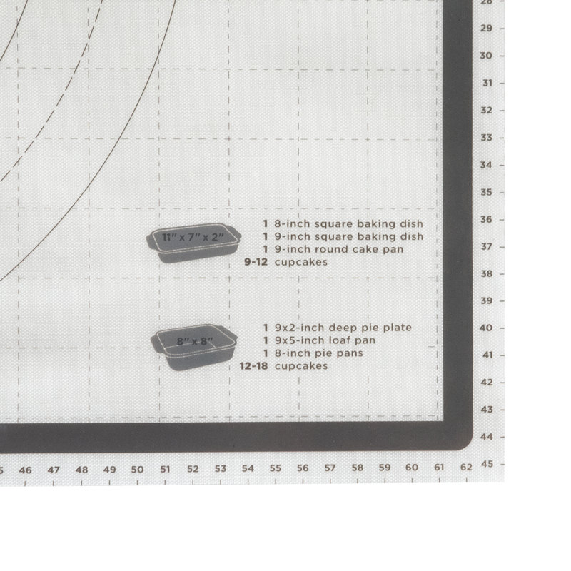Tovolo Truebake Sil Pastry Mat With Reference Marks For Baking