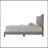 Gray Fabric Queen Bed
