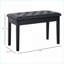Banc de rangement pour piano FlowLuxe Onyx