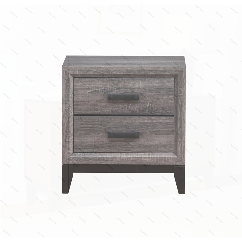Table de chevet Mirage, Noir/gris