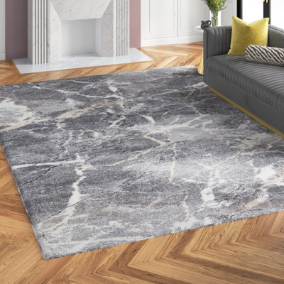 Makenna Abstract Gray/Beige Area Rug