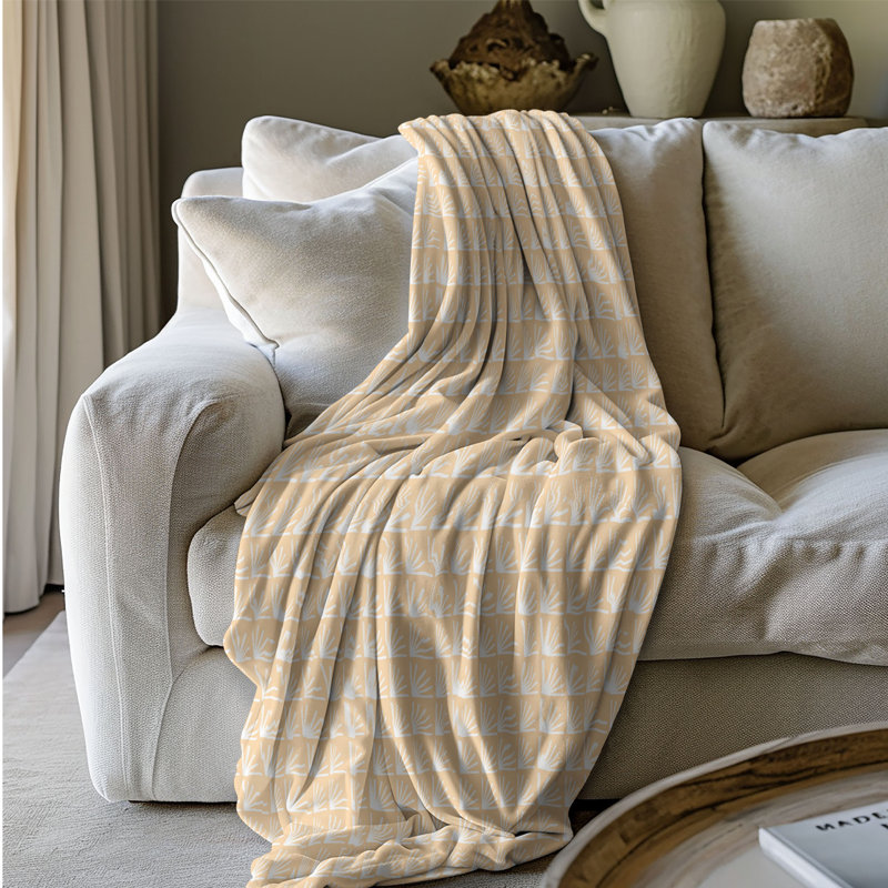 Teintes claires arc-en-ciel - couverture Sherpa de qualité supérieure 1 pièce, Grand lit