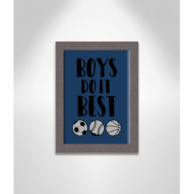 Boys Do It Framed Art