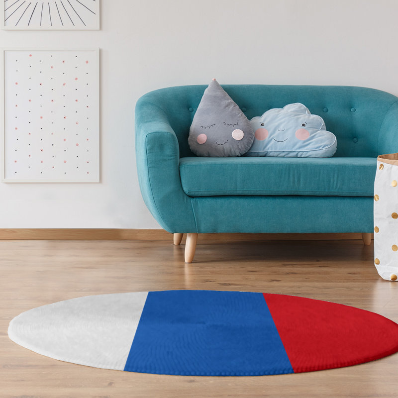 Tapis bleu/rouge, Rectangle 9 pi x 12 pi