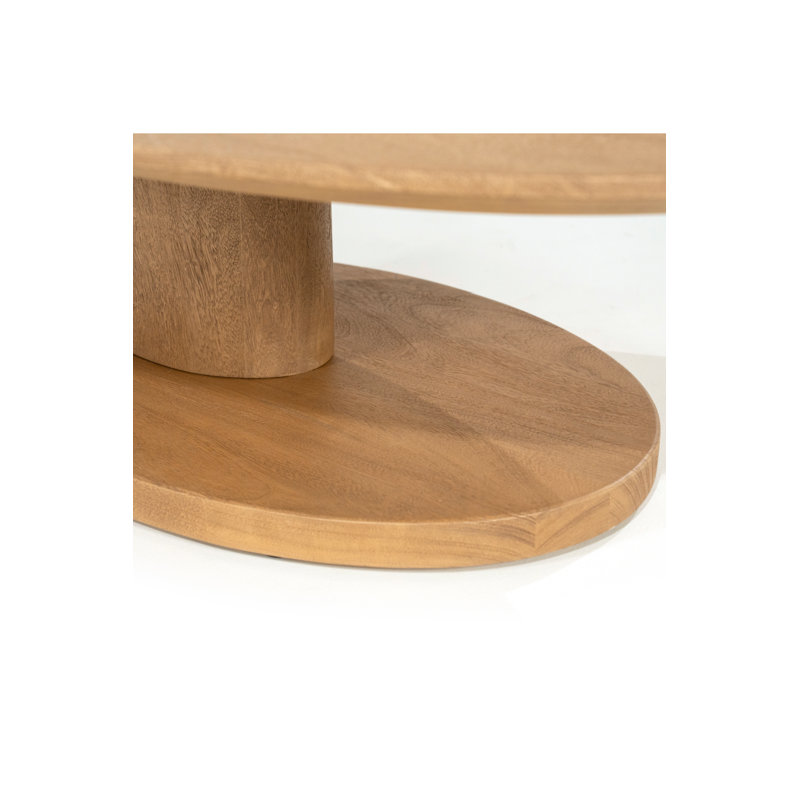 Table basse Novia L, Naturel, H 12 po x L 47 po x l 31 po