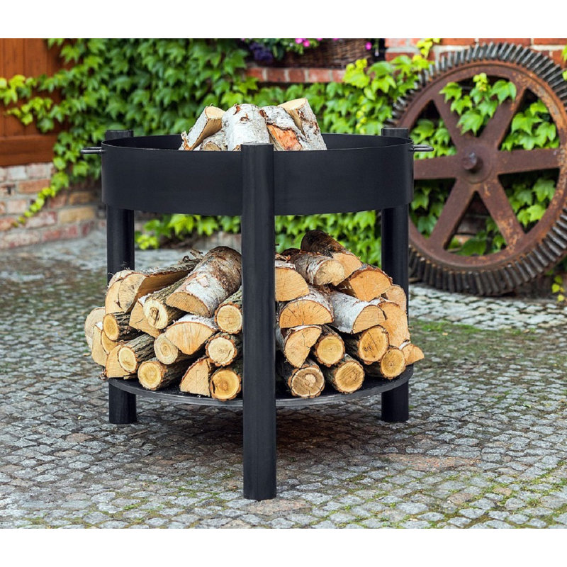 Aariyan Steel Wood Burning Smokeless Fire Pit, 80" H x 60" W x 60" D