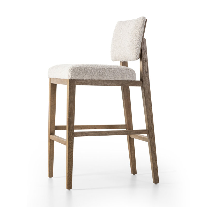 Carlo Stool-Somerton Ash-Counter & Bar, White, Bar Stool (31.25" Seat Height)