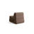 Versatile 1-Seat Sofa-Bed, Brown, 27.6 x 39.4 x 27.6 Inches | 100% Polyester Fabric, Dry-Cleanable | Convertible Sitting & Back Cushion with 28 DNS Foam | No Frame Design for Space-Saving Comfort-517266376