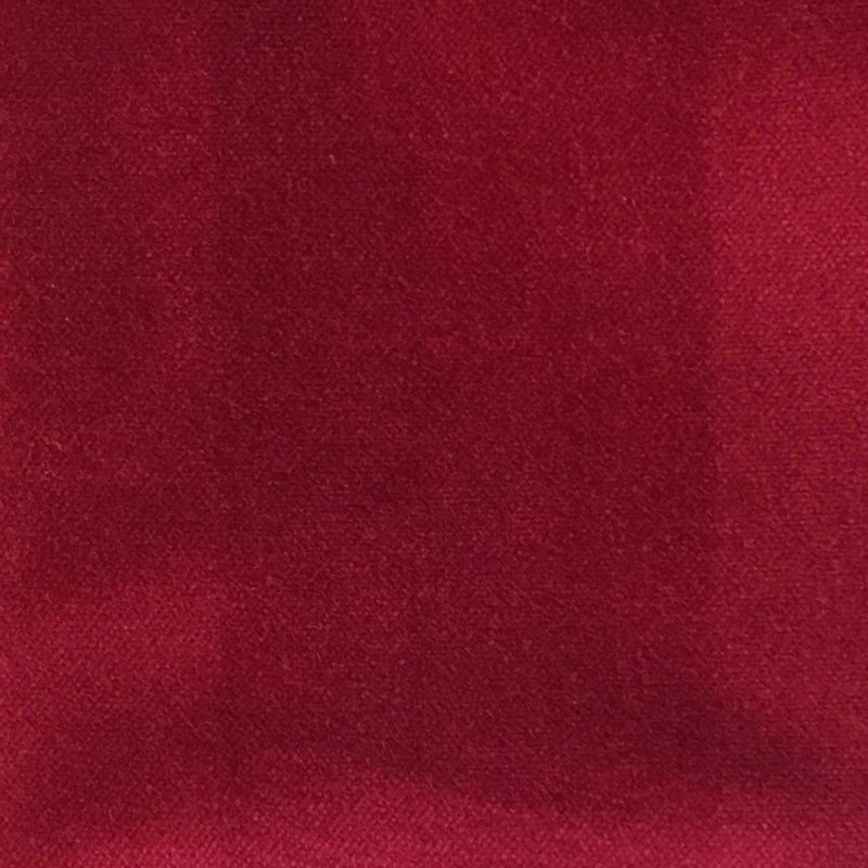 Bowie-Regal Cotton Plain Velvet Upholstery Fabric, Lipstick