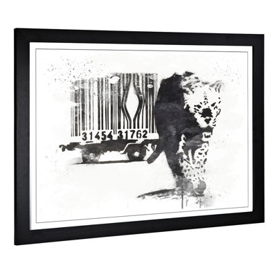 Banksy Barcode Graffiti - Wall Art