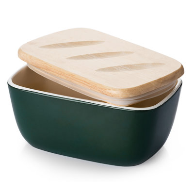 Butter Dish, Ceramic Butter Dish with Lid for Countertop, Butter Holder and Container