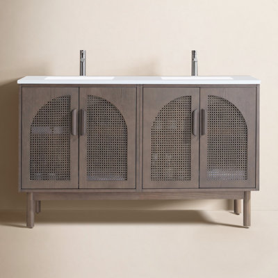 Emir 59" Cedar Double Bathroom Vanity
