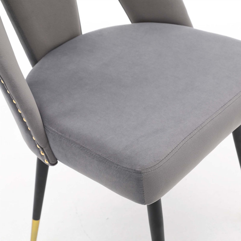 Chaise rembourrée Contemporary, Gris