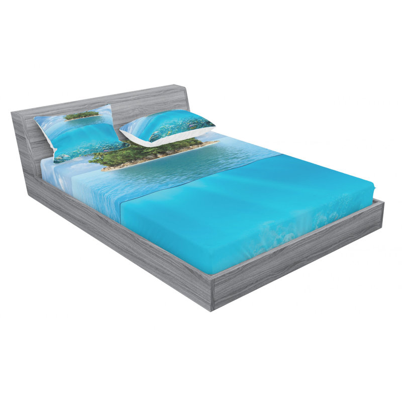 Microfiber Sheet Set, Queen Sheet Set + Fitted Sheet + 2 Pillowcases