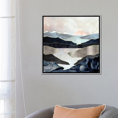 Blue Mountain Lake - Graphic Art Print