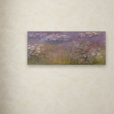 «Water Lilies (Agapanthus)», reproduction de peinture à l'huile sur toile tendue