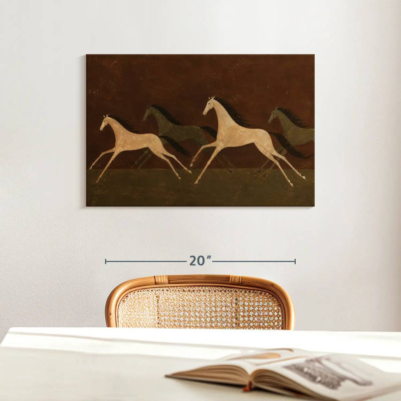 Running Horses II, 16" H x 24" W