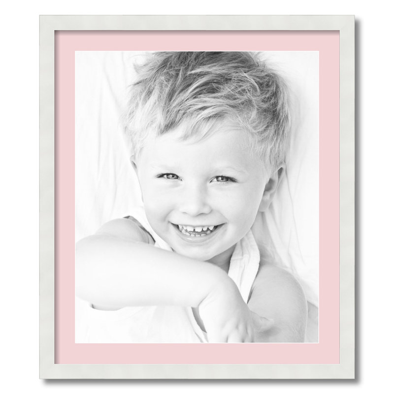 Cadre pour photo simple 20 "x 24" en bois mat, Rose trémière