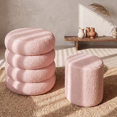 Ensemble de 2 repose-pieds l 16,5 po avec rangement caché, tabouret de coiffeuse avec couvercle amovible, repose-pieds et repose-pieds décoratif, ensemble de 2