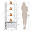 154cm H x 60cm W Steel Standard Bookcase-95573100