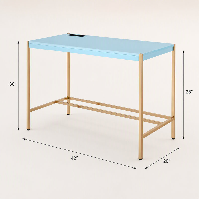 Bureau d'écriture Midriaks, Navy Blue/Gold