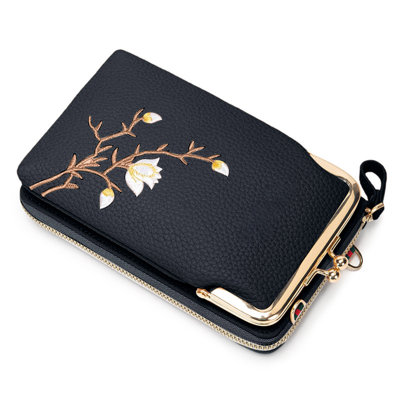 wallet  purse Women Sling -Body Wallet With Mobile Cell Phone Small Crossbody Purses For Women