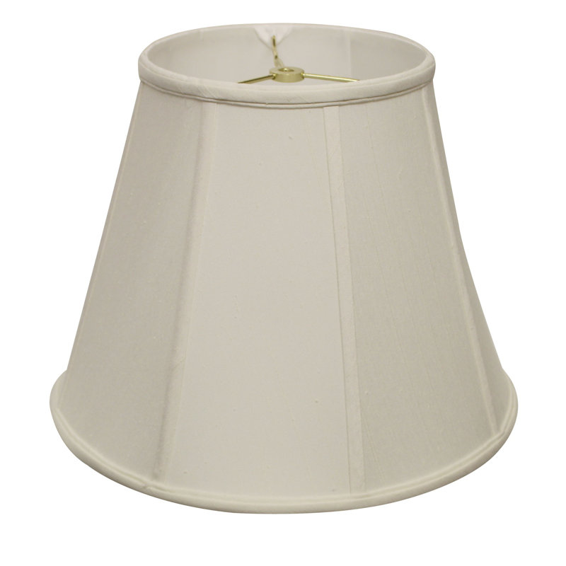 Abat-jour incliné Empire Monay Shantung, Blanc, H 13 po x l 18 po x P 18 po