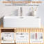 Meuble-lavabo mural 24 po en chêne avec lavabo en céramique à 1 porte-131634499