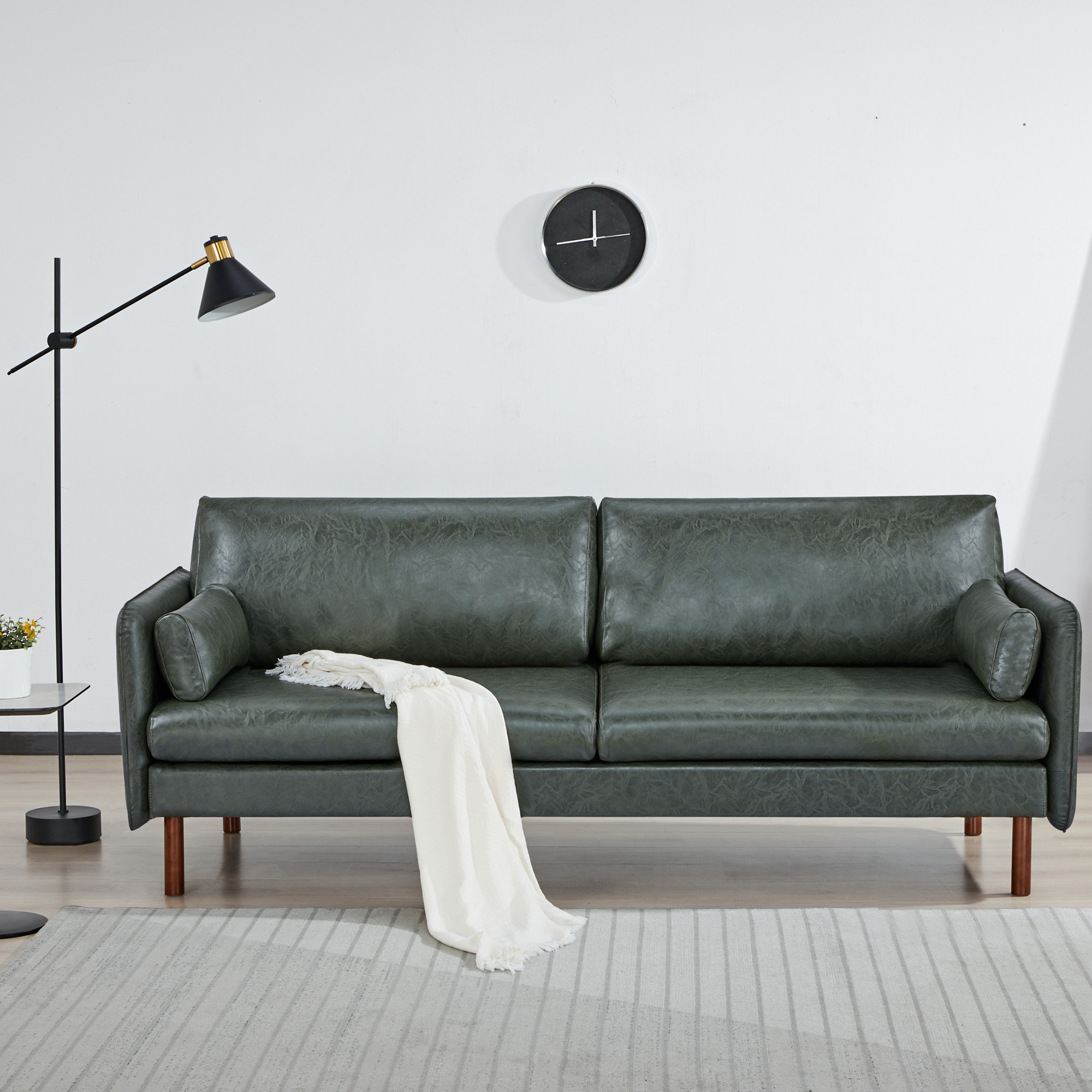 Ebern Designs Reachel 82" Vegan Leather Sofa - Wayfair Canada