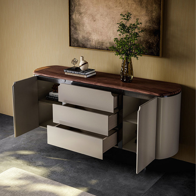 Buffet italien de luxe avec rangement léger, H 35,43 po x l 78,74 po x P 15,75 po