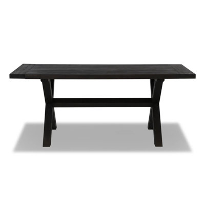 Cascais Rectangular 72'' Solid Wood Table with Trestle Base
