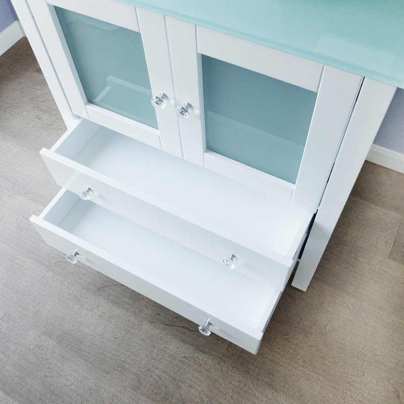 Ensemble de meuble-lavabo simple 30 po Khaqan, Blanc