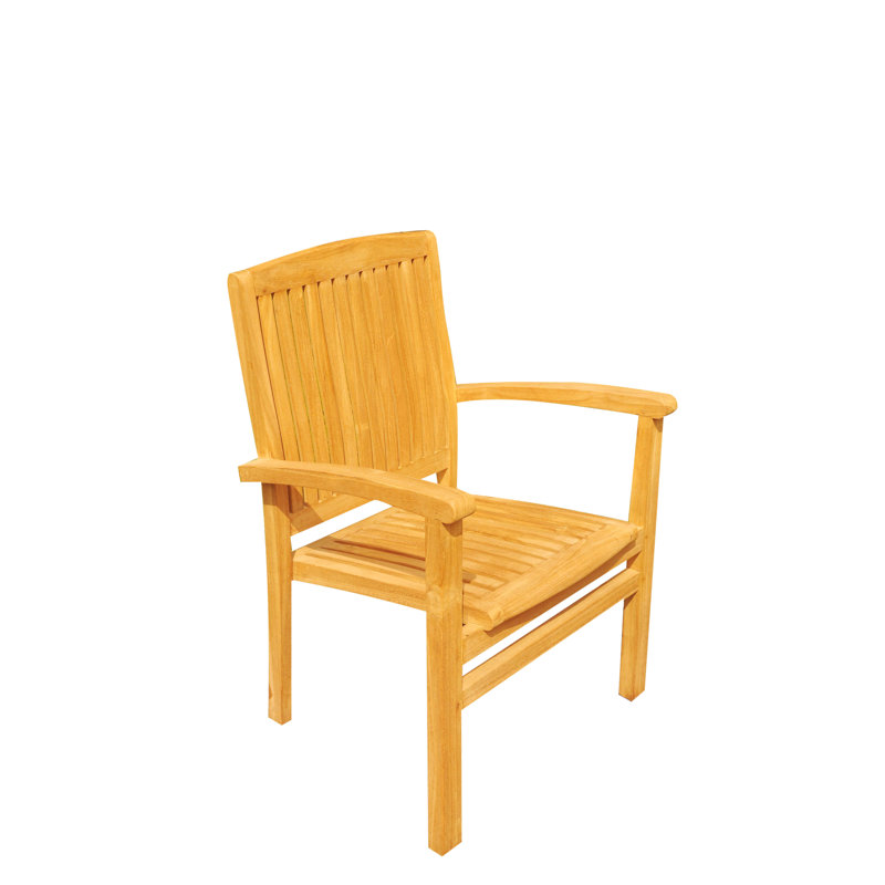 Wave Outdoor Teak Dining Armchair